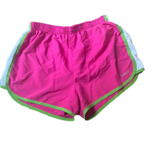 🎁Reebok Pink and Green Athletic Shorts Lightweight Training Essential